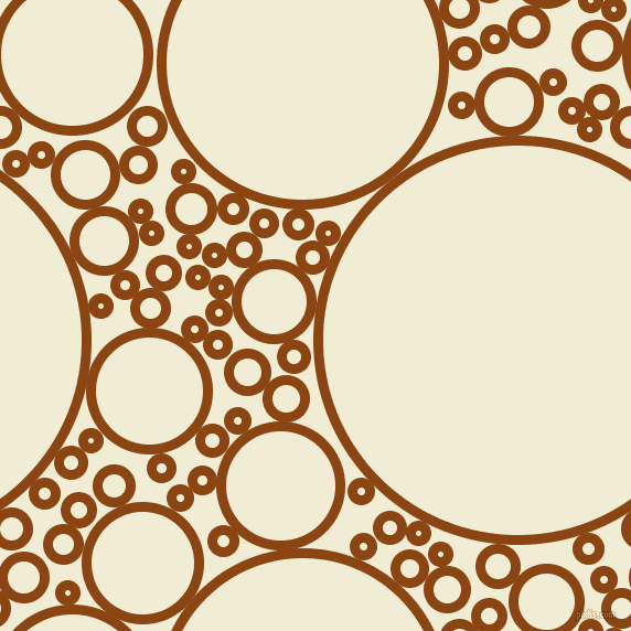 bubbles, circles, sponge, big, medium, small, 9 pixel line width, Saddle Brown and Rum Swizzle circles bubbles sponge soap seamless tileable