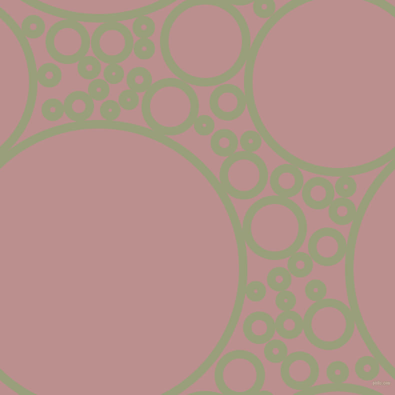 bubbles, circles, sponge, big, medium, small, 17 pixel line width, Sage and Rosy Brown circles bubbles sponge soap seamless tileable