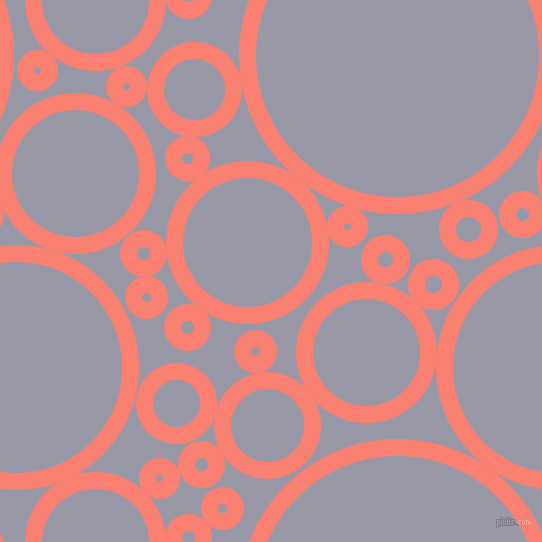 bubbles, circles, sponge, big, medium, small, 17 pixel line width, Salmon and Santas Grey circles bubbles sponge soap seamless tileable