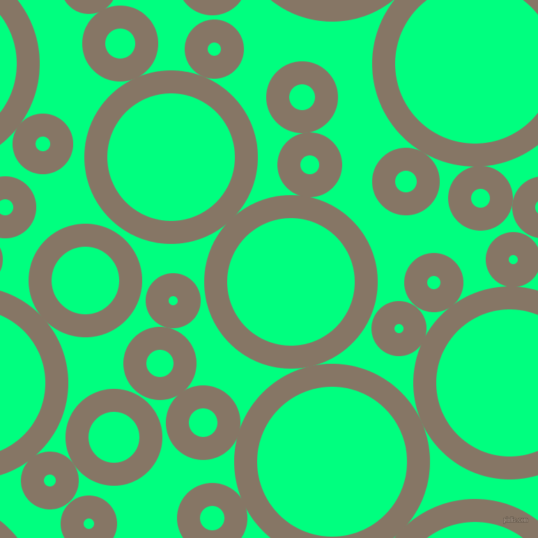 bubbles, circles, sponge, big, medium, small, 33 pixel line width, Sand Dune and Spring Green circles bubbles sponge soap seamless tileable