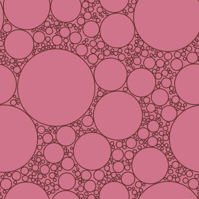bubbles, circles, sponge, big, medium, small, 3 pixel line width, Sanguine Brown and Charm circles bubbles sponge soap seamless tileable