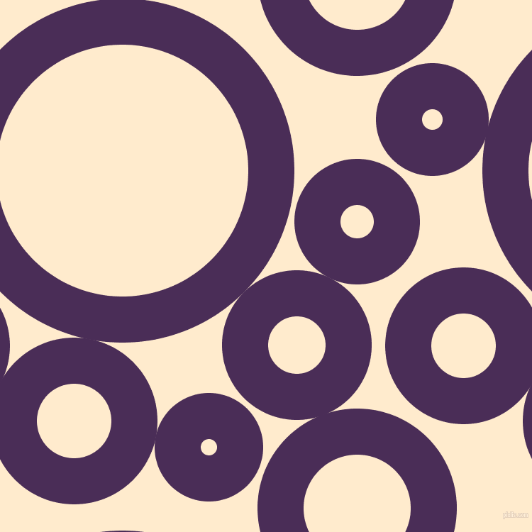 bubbles, circles, sponge, big, medium, small, 65 pixel line width, Scarlet Gum and Blanched Almond circles bubbles sponge soap seamless tileable