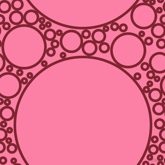 bubbles, circles, sponge, big, medium, small, 9 pixel line width, Scarlett and Tickle Me Pink circles bubbles sponge soap seamless tileable