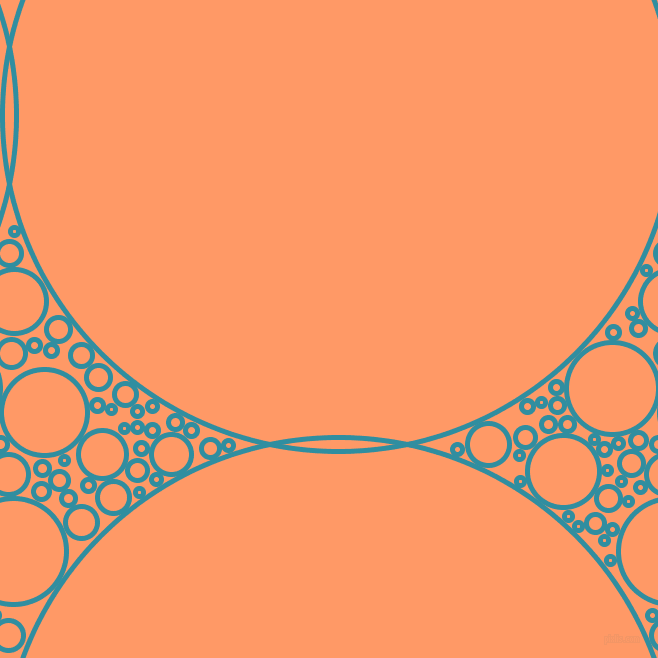 bubbles, circles, sponge, big, medium, small, 5 pixel line width, Scooter and Atomic Tangerine circles bubbles sponge soap seamless tileable
