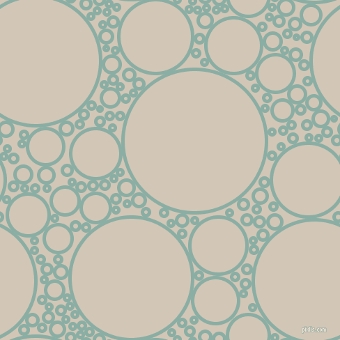 bubbles, circles, sponge, big, medium, small, 5 pixel line width, Sea Nymph and Stark White circles bubbles sponge soap seamless tileable