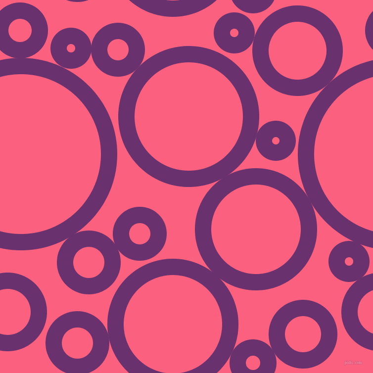 bubbles, circles, sponge, big, medium, small, 33 pixel line width, Seance and Brink Pink circles bubbles sponge soap seamless tileable
