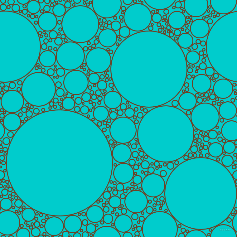 bubbles, circles, sponge, big, medium, small, 3 pixel line width, Semi-Sweet Chocolate and Robin
