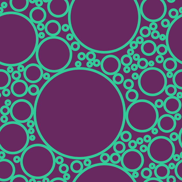 bubbles, circles, sponge, big, medium, small, 9 pixel line width, Shamrock and Palatinate Purple circles bubbles sponge soap seamless tileable