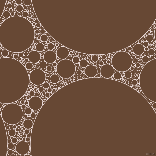 bubbles, circles, sponge, big, medium, small, 2 pixel line width, Soft Peach and Jambalaya circles bubbles sponge soap seamless tileable