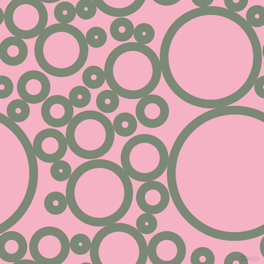 bubbles, circles, sponge, big, medium, small, 17 pixel line width, Spanish Green and Cupid circles bubbles sponge soap seamless tileable