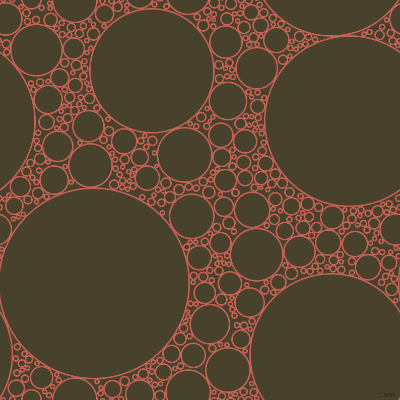 bubbles, circles, sponge, big, medium, small, 3 pixel line width, Sunglo and Onion circles bubbles sponge soap seamless tileable
