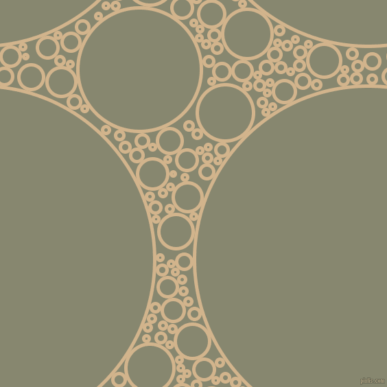 bubbles, circles, sponge, big, medium, small, 5 pixel line width, Tan and Schist circles bubbles sponge soap seamless tileable