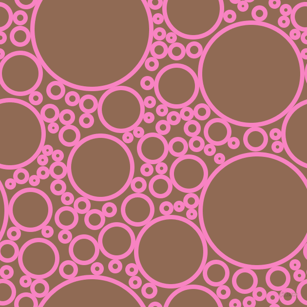 bubbles, circles, sponge, big, medium, small, 9 pixel line width, Tea Rose and Leather circles bubbles sponge soap seamless tileable