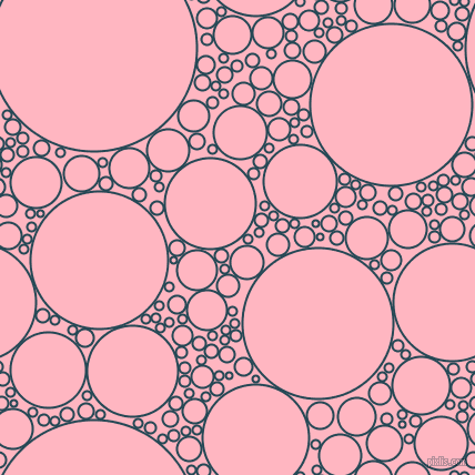 bubbles, circles, sponge, big, medium, small, 2 pixel line width, Teal Blue and Light Pink circles bubbles sponge soap seamless tileable