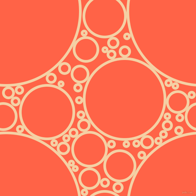 bubbles, circles, sponge, big, medium, small, 9 pixel line width, Tequila and Tomato circles bubbles sponge soap seamless tileable