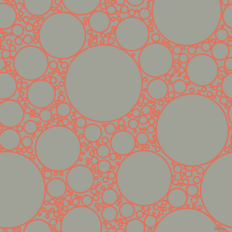 bubbles, circles, sponge, big, medium, small, 5 pixel line width, Terra Cotta and Star Dust circles bubbles sponge soap seamless tileable