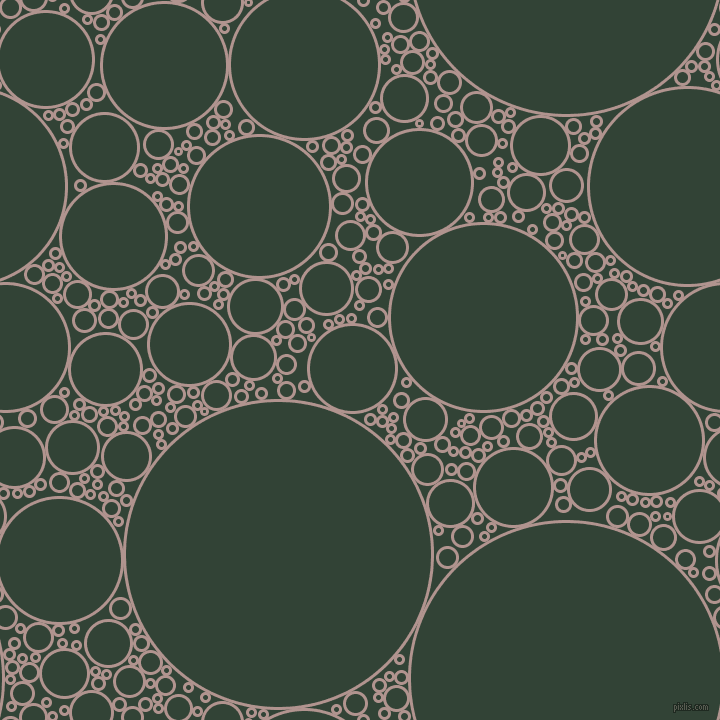 bubbles, circles, sponge, big, medium, small, 3 pixel line width, Thatch and Timber Green circles bubbles sponge soap seamless tileable