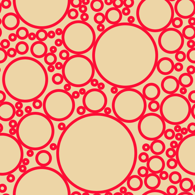 bubbles, circles, sponge, big, medium, small, 9 pixel line width, Torch Red and Astra circles bubbles sponge soap seamless tileable