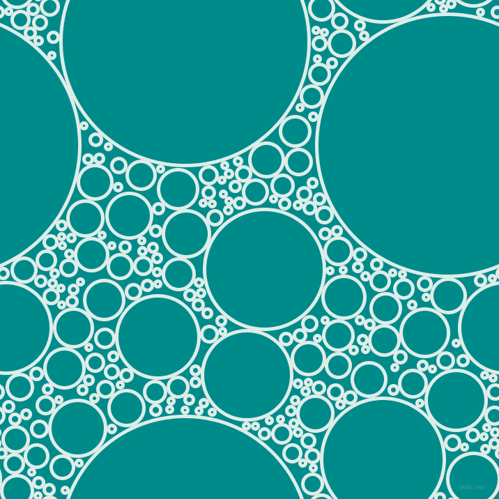 bubbles, circles, sponge, big, medium, small, 5 pixel line width, Tranquil and Dark Cyan circles bubbles sponge soap seamless tileable