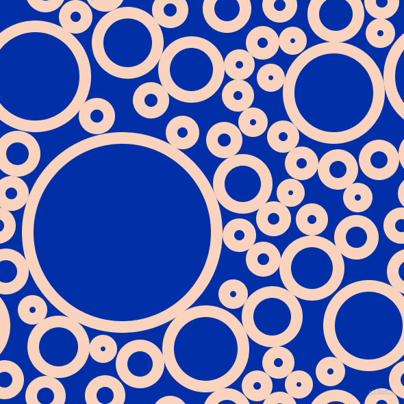 bubbles, circles, sponge, big, medium, small, 17 pixel line width, Tuft Bush and International Klein Blue circles bubbles sponge soap seamless tileable