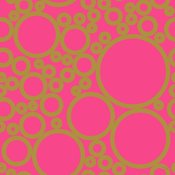 bubbles, circles, sponge, big, medium, small, 17 pixel line width, Turmeric and Violet Red circles bubbles sponge soap seamless tileable