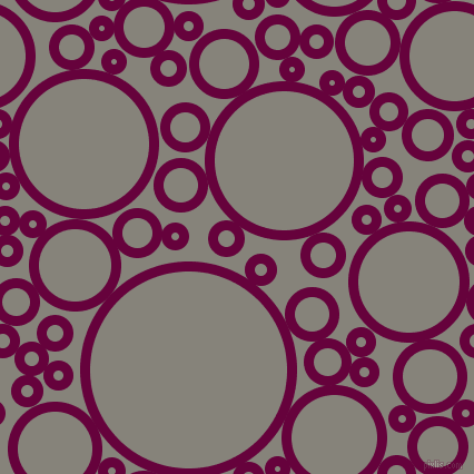 bubbles, circles, sponge, big, medium, small, 9 pixel line width, Tyrian Purple and Friar Grey circles bubbles sponge soap seamless tileable