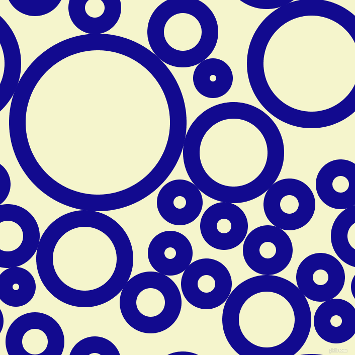 bubbles, circles, sponge, big, medium, small, 33 pixel line width, Ultramarine and Mimosa circles bubbles sponge soap seamless tileable