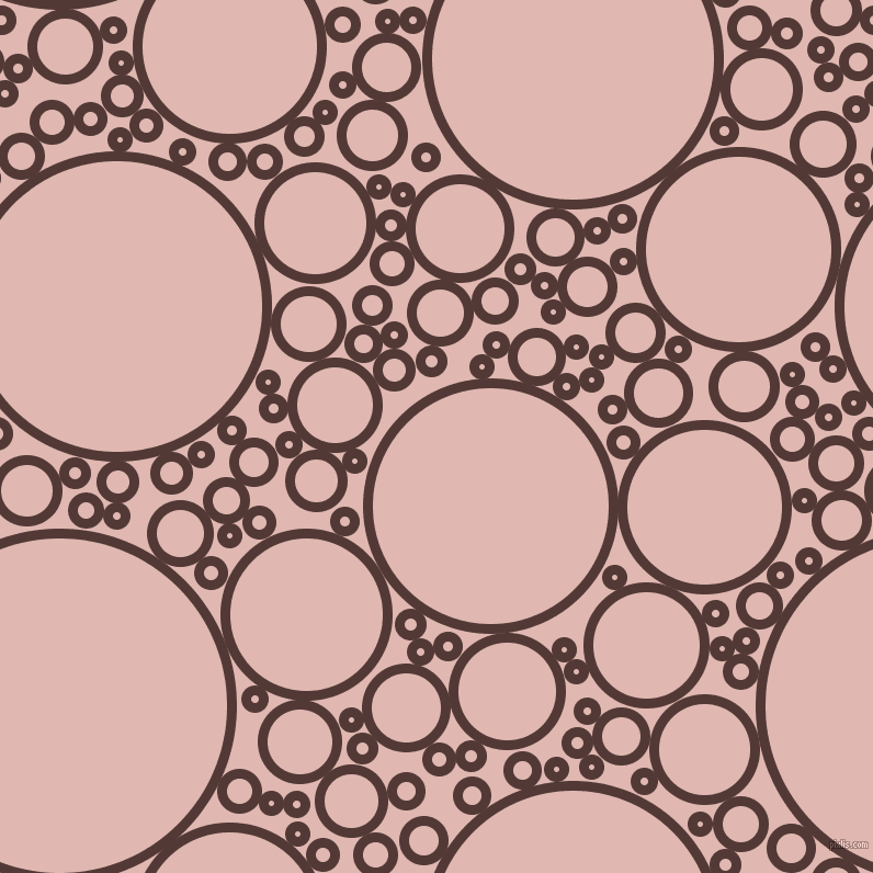 bubbles, circles, sponge, big, medium, small, 9 pixel line width, Van Cleef and Cavern Pink circles bubbles sponge soap seamless tileable
