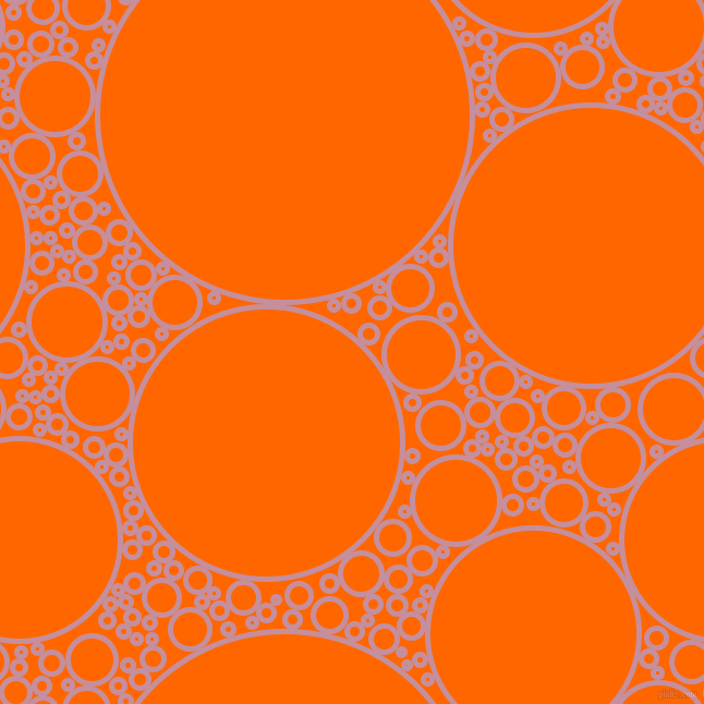bubbles, circles, sponge, big, medium, small, 5 pixel line width, Viola and Safety Orange circles bubbles sponge soap seamless tileable