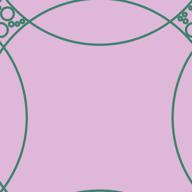 bubbles, circles, sponge, big, medium, small, 9 pixel line width, Viridian and French Lilac circles bubbles sponge soap seamless tileable