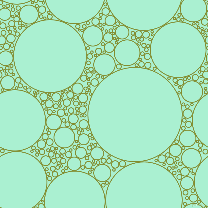 bubbles, circles, sponge, big, medium, small, 3 pixel line width, Wasabi and Magic Mint circles bubbles sponge soap seamless tileable