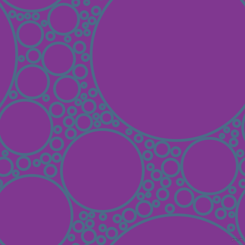bubbles, circles, sponge, big, medium, small, 9 pixel line width, Wedgewood and Vivid Violet circles bubbles sponge soap seamless tileable