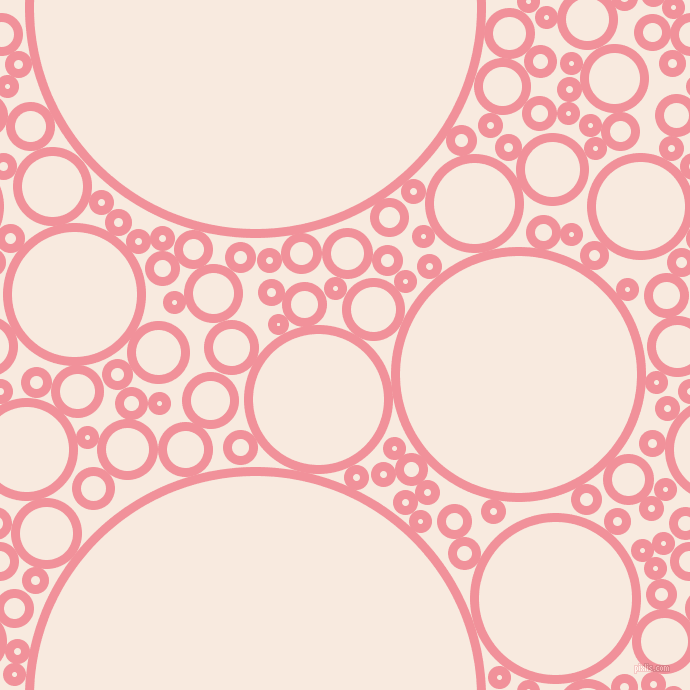 bubbles, circles, sponge, big, medium, small, 9 pixel line width, Wewak and Chardon circles bubbles sponge soap seamless tileable