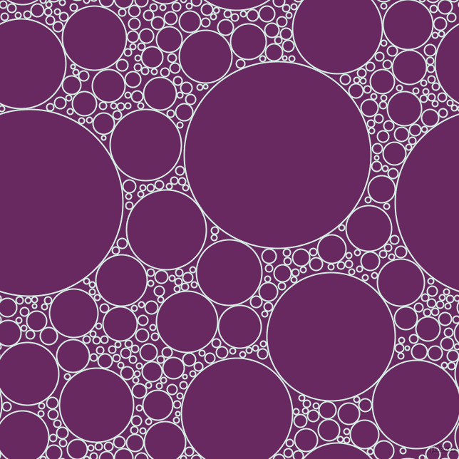 bubbles, circles, sponge, big, medium, small, 2 pixel line width, White Ice and Palatinate Purple circles bubbles sponge soap seamless tileable