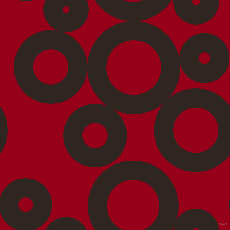 bubbles, circles, sponge, big, medium, small, 65 pixel line width, Wood Bark and Carmine circles bubbles sponge soap seamless tileable