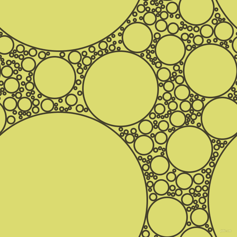 bubbles, circles, sponge, big, medium, small, 5 pixel line width, Woodrush and Goldenrod circles bubbles sponge soap seamless tileable