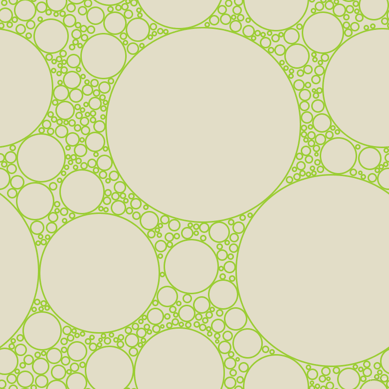 bubbles, circles, sponge, big, medium, small, 3 pixel line width, Yellow Green and Travertine circles bubbles sponge soap seamless tileable