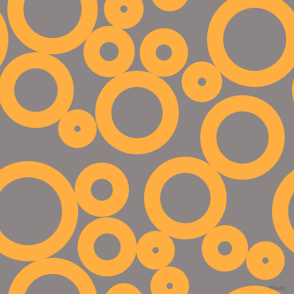 bubbles, circles, sponge, big, medium, small, 33 pixel line width, Yellow Orange and Suva Grey circles bubbles sponge soap seamless tileable