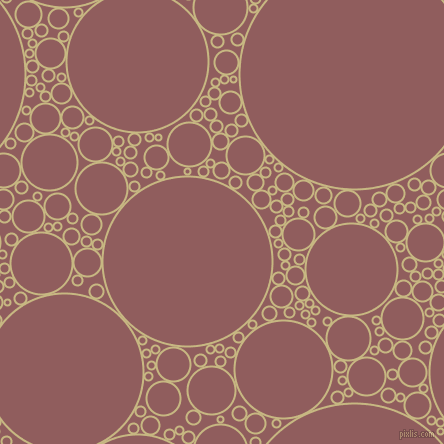 bubbles, circles, sponge, big, medium, small, 2 pixel line width, Yuma and Rose Taupe circles bubbles sponge soap seamless tileable