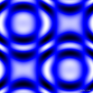 , Blue and Black and White circular plasma waves seamless tileable