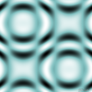 , Fountain Blue and Black and White circular plasma waves seamless tileable