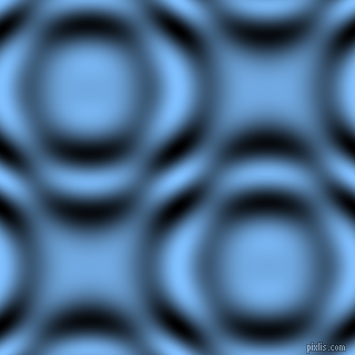 , Maya Blue and Black and White circular plasma waves seamless tileable