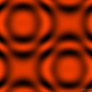 Orange Red and Black and White circular plasma waves seamless tileable