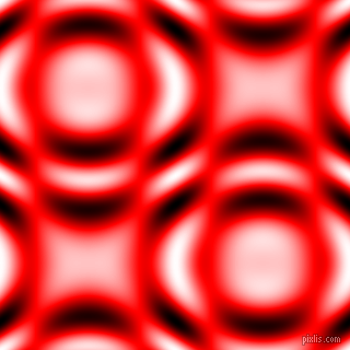 , Red and Black and White circular plasma waves seamless tileable