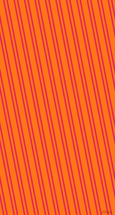 101 degree angle dual striped line, 5 pixel line width, 6 and 18 pixel line spacing, Amaranth and Pumpkin dual two line striped seamless tileable