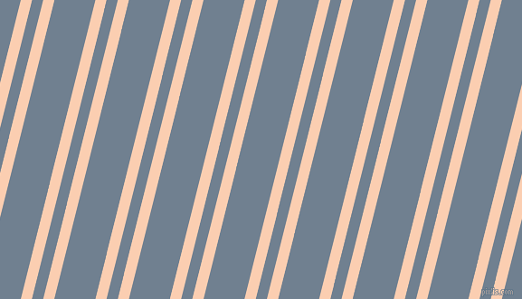76 degree angle dual stripe lines, 12 pixel lines width, 12 and 44 pixel line spacing, Apricot and Slate Grey dual two line striped seamless tileable