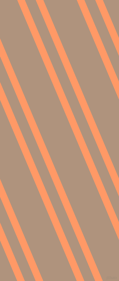113 degree angles dual striped line, 24 pixel line width, 34 and 105 pixels line spacing, Atomic Tangerine and Sandrift dual two line striped seamless tileable