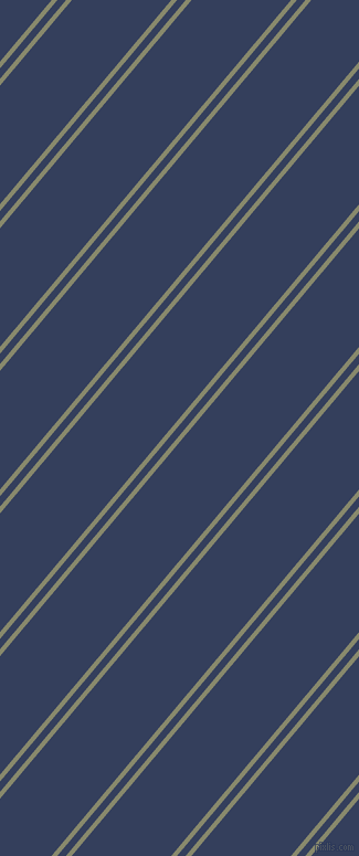50 degree angle dual stripes lines, 4 pixel lines width, 6 and 69 pixel line spacing, Bitter and Gulf Blue dual two line striped seamless tileable