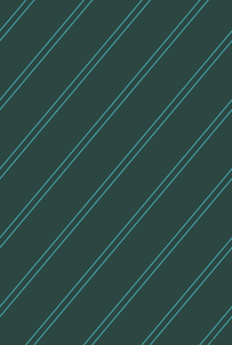 50 degree angle dual striped lines, 3 pixel lines width, 10 and 75 pixel line spacing, Blue Chill and Gable Green dual two line striped seamless tileable