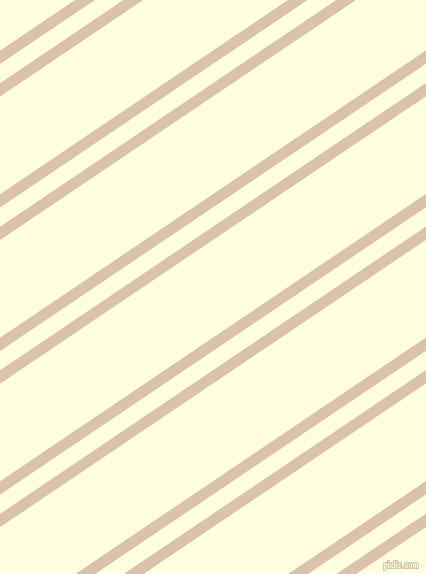 34 degree angle dual striped line, 11 pixel line width, 16 and 81 pixel line spacing, Bone and Light Yellow dual two line striped seamless tileable
